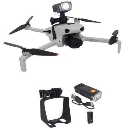 Night Light for DJI Lito X1/Lito 1, Top Search Light Spotlight Night Flight Light Warning Flash Lights Drone Accessory