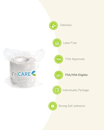 FriCARE Self Adhesive Bandage Wrap, Medical Tape in First Aid Kit - color: Willow Grove