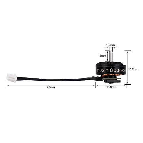 BETAFPV 4pcs 1102 18000KV 1S Brushless Motor for DIY FPV Micro Drone