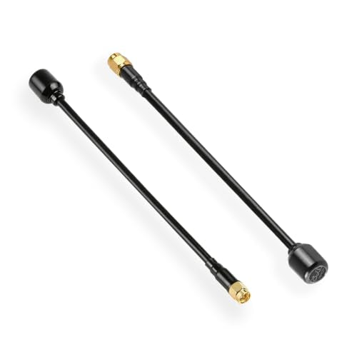 5.8GHz RHCP Long Range FPV Antenna TX RX SMA Male 3.5 High Gain Antenna for Receiver Drone RX Module Fixed-Wing Models FPV Races 1 Pair