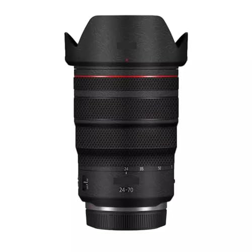 for Canon RF 24-70mm F2.8L is Lens Skin Camera Vinly Wrap Flim Full Body Decorative Sticker Cover Decal 24-70 2.8(Contour Black) - color: Contour Black
