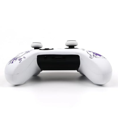 Cat Among Blossoming Branches Skin Compatible with Xbox Series X Wireless Controller, RALAN Protector Case， Customised Thumb Grips Cap - color: Cat White Purple