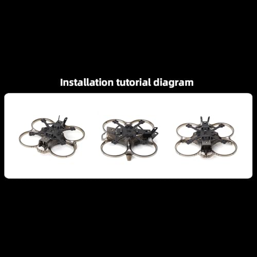 HGLRC 2inch Cinewhoop FPV Drone Frame for FPV Cinewhoop Racing Drone Quadcopters (Black)