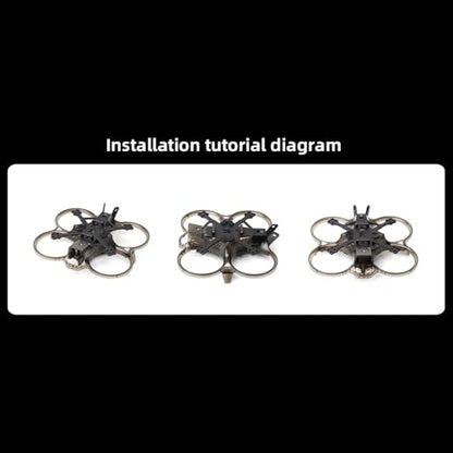 HGLRC 2inch Cinewhoop FPV Drone Frame for FPV Cinewhoop Racing Drone Quadcopters (Black)