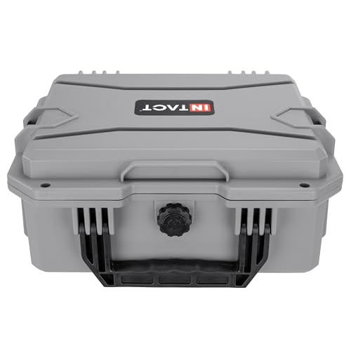 Eylar 13.8" Intact Series Compact Hard Camera Case, Lightweight and Durable Stacker Design with Foam - color: Gray