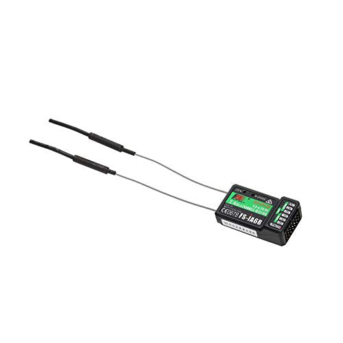 GoolRC Flysky FS-i6s 2.4G 10CH AFHDS 2A RC Transmitter with FS-iA6B Receiver for RC Drone Airplane Multicopter - color: Silver