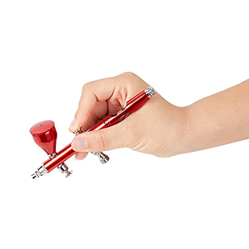 Dual Action Airbrush Kit, 0.2/0.3/0.5mm Nozzles with Moisture Trap