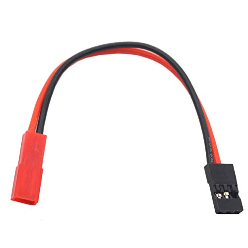 2Pairs Vgoohobby 10CM JST Plug to JR Connector Male Female Cable Servo Adapter Wire for RC Plane Helicopter Car - size: 10Cm/3.93"