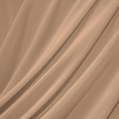 Horbaunal 4-Way Stretch Mesh Fabric by The Yard, Dark Nude 2 Yard - color: Dark Nude, size: 2 Yards