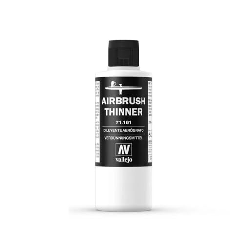 Vallejo - Airbrush Thinner for Acrylic Paints 200 ml (6.76 fl.oz.) - size: 6.76 Fl Oz (Pack of 1)