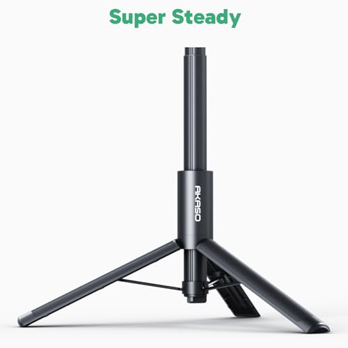 AKASO 47.2"/120cm Invisible Selfie Stick Tripod for 360 Action Camera
