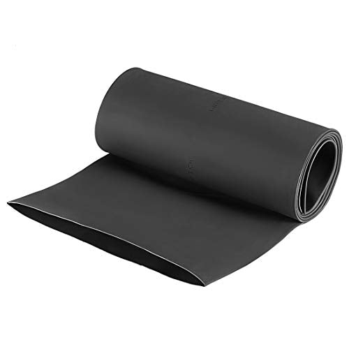 uxcell Heat Shrink Tubing, 4"(100mm) Dia 162mm Flat Width 2:1 Rate Shrinkable Tube Cable Sleeve 1m - Black - color: Black, size: 100mm