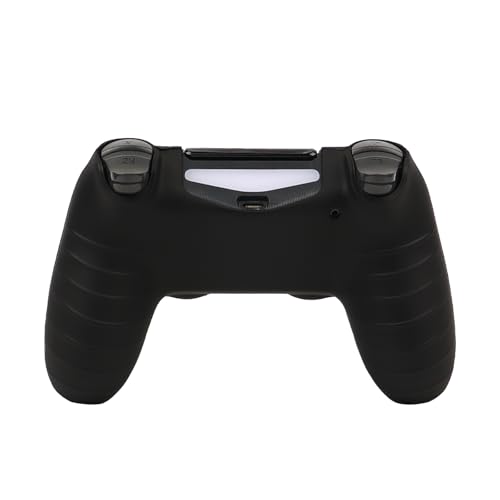 RALAN Pixelated Skull Design Controller Skin Cover with 2 Thumb Grips Compatible with PS4/Playstation 4 Slim/Pro Controller - color: Pixelated Skull Black Red