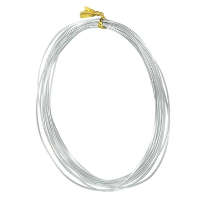 uxcell 1 Rolls 24 Gauge Flat Aluminum Wire, 16.40 ft Soft Craft Wire for Flower Bonsai Crafts Carving DIY Bezel Sculpting Gem Metal Wrap, Silver Tone - color: Silver Tone, size: 24 Gauge 1mm