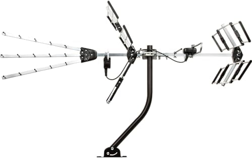 Five Star 200 Miles Long Range Yagi Outdoor TV Antenna - style: Antenna with 20" J Pole