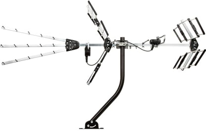 Five Star 200 Miles Long Range Yagi Outdoor TV Antenna - style: Antenna with 20" J Pole