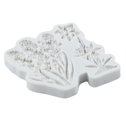Flower Polymer Clay Molds Flower Leaf Silicone Resin Mold - color: Style G