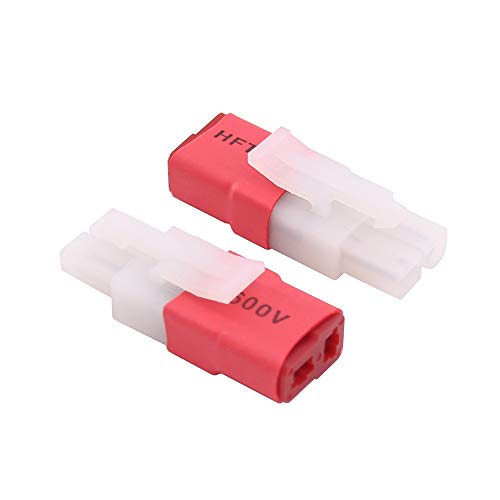 2pcs Compatible with Big Tamiya Male to T-Plug Style Female Adapter Connector(C128-2)