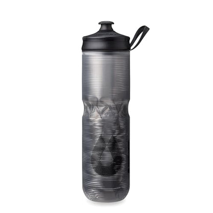 HydraPak Polar Sport Insulated Water Bottle (24oz, Pulse Black) - color: Pulse Black, style: 24oz/700ml