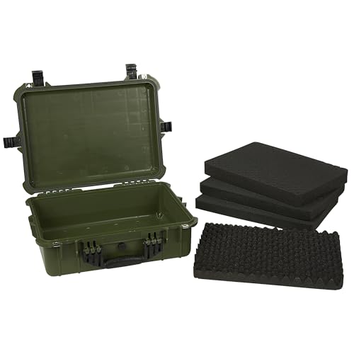 Strongway 20in. Plastic Waterproof Storage Case, Green - color: Green