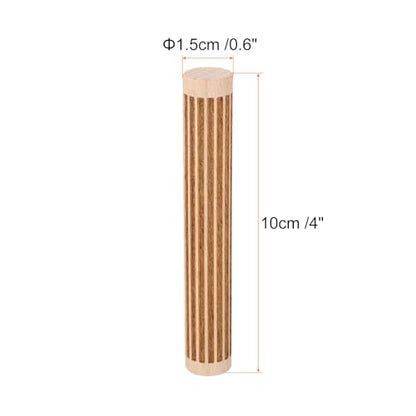 HARFINGTON Wood Clay Roller 4" Straight Lines Pattern Rolling Pins Wood Rollers Pottery Tools Wood Grain Texture Rollers for Clay Baking Dough Playdough DIY - style: Straight Lines