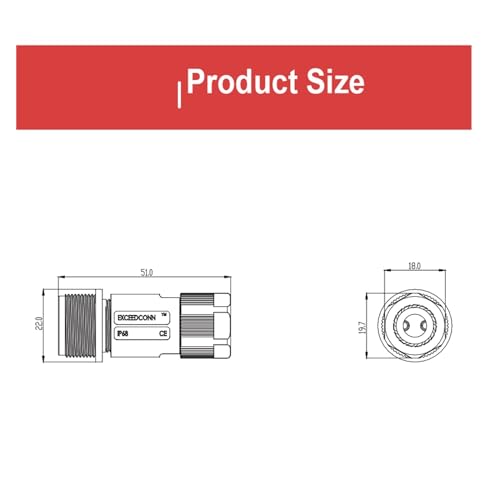 10 PCS/Set Industrial Male and Female Plug Panel Mount IP68 Waterproof M20 4-Pin Automotive Power Connector for Solar LED Lighting Drone(Ec04681-2023-bf 10a) - color: Ec04681-2023-bf 10a