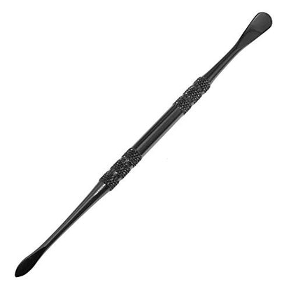 Maxmoral Engraving Tool Wax Carving Tool Set Stainless Steel Engraving Tool Sculpting Tool Spoon, Black - color: Black