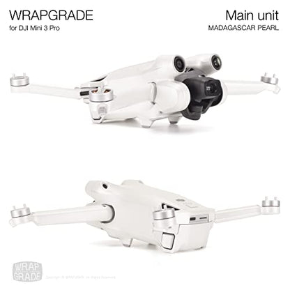 WRAPGRADE Skin Stickers Compatible with DJI Mini 3 Pro | Main Unit (Madagascar Pearl) - color: Madagascar Pearl