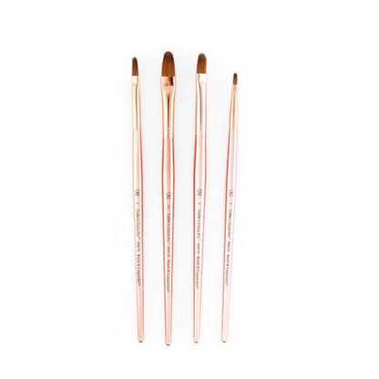 Royal & Langnickel Crafter's Choice Pro Synthetic Sable Filbert Craft Brush Set, 4pc - style: Filbert