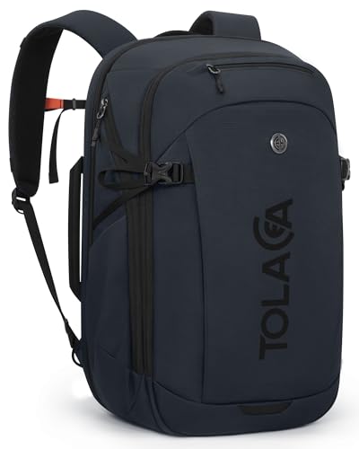 Tolaccea Travel Laptop Backpack 32L Carry on Daypack for Work Business - color: Midnightsky