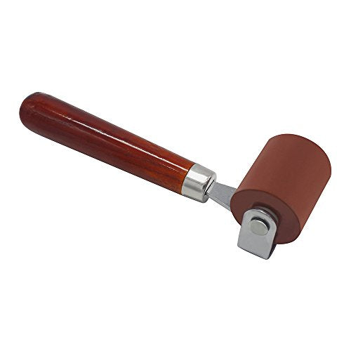 MyLifeUNIT Rubber Brayer, Brayer Ink Roller, Soft Rubber Brayer Roller with Wooden Handle