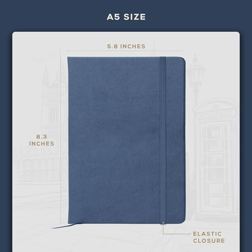Beechmore Books A5 5.8x8.3 Mixed Media Sketchbook 300 GSM/140LBS - color: Symphony Blue, size: A5 - 5" x 8" Medium