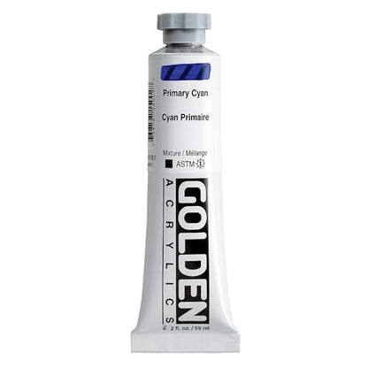 Golden Heavy Body Acrylic Paint, 2-Ounce, Primary Cyan - color: Primary Cyan, size: 2 Fl Oz (Pack of 1)