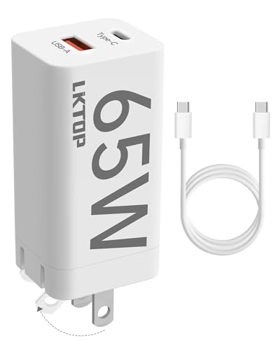 LKTOP 65W Fast USB-C/A Charger for DJI Mini,Air,Mavic,Flip,Neo Series Drone