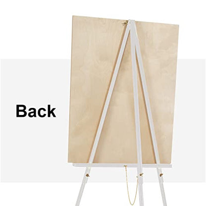Falling in Art 65" A-Frame Wooden Tripod Easel Stand (White) - color: White-1 Pack