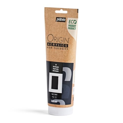 PEBEO Origin 240ml (8.11 fl oz) Acrylic Paint, Payne's Grey - color: Payne's Grey
