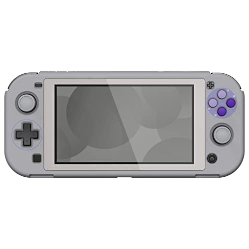 PlayVital ZealProtect Protective Case for Nintendo Switch Lite, Hard Shell Ergonomic Grip Cover for Nintendo Switch Lite w/Screen Protector & Thumb Grip Caps & Button Caps - Classics SNES Style - color: Classics SNES Style