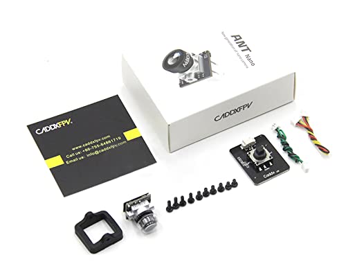SoloGood Caddx Ant FPV Camera 1200TVL Global WDR OSD 1.8mm Nano FPV Camera 16:9 NTSC PAL for RC FPV Cinewhoop Tinywhoop Drone - color: Black 16:9