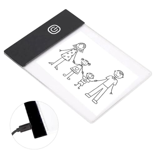 Anu Limen A6 LED Light Board Adjustable Brightness Tracing Light Pad for Art Craft, Sketching & Calligraphy, Portable USB Powered Design
