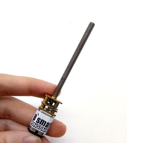 BRINGSMART Threaded Shaft M4 55mm DC Gear Motor 3V 6V 12V N20 Mini Reducer - size: 12V 600rpm
