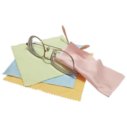 100 Pack Microfiber Cleaning Cloths for Glasses Camera Lenses Mobile Screen Spectacles (5" x 5")