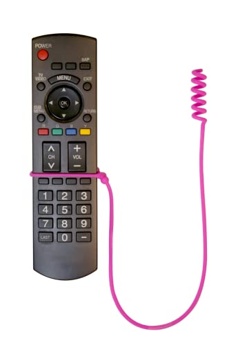 Remote Leash 4-Pack, Remote Control Tether, Adjustable 2 Purple & 2 Yellow - color: Purple/Yellow