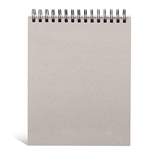 KINGART 8” x 10” Wire Bound Drawing Paper Pads, 70 lbs., Set of 2, (641-2) White (Pack of 2) - size: 8 x 10" (Pack of 2)