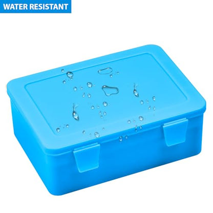 ALCYON Battery Organizer Box for 24 AA & 30 AAA Batteries-Blue - color: blue