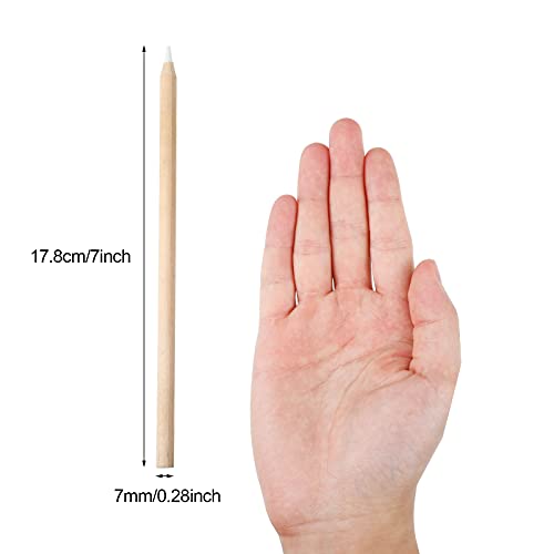 Tenare 20 Pieces White Chalk Pencils with Sharpener and Storage Tube