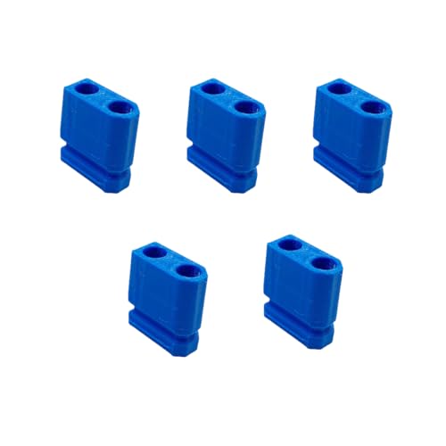 5PCS XT90 Male Dust Covers - 3D Printed PETG Protective Caps, Waterproof Insulated Connector Protectors for Drone/Robotics/LiPo Battery(for xt90 Male) - color: Blue, size: Male-5PCS