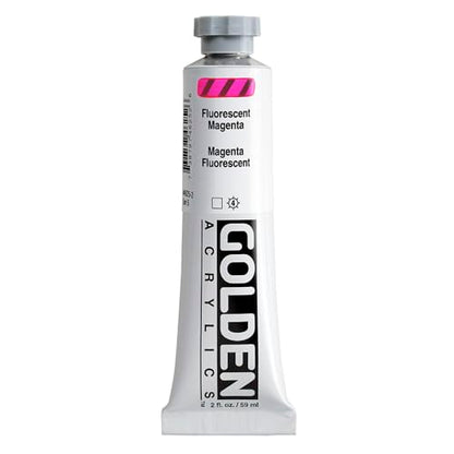 GOLDEN Heavy Body Acrylics, Fluorescent Magenta, 2 fl. oz. Tube