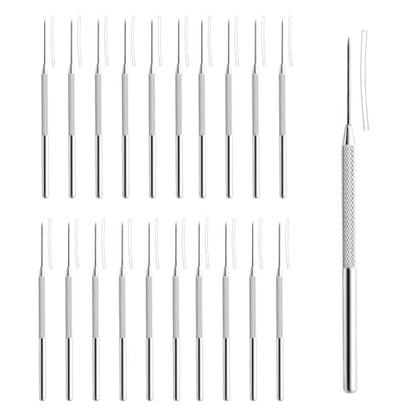 20 Pcs Ceramic Needle Clay Needle Tools Stainless Steel Sculpture Polymer Clay Needle Ceramic Detail Tools for Sculpting Carving Texture Art