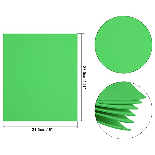 uxcell Light Green EVA Foam Sheets 11 x 8 inch 1.7mm Thickness for Crafts DIY Projects, 12 Pcs - color: light Green