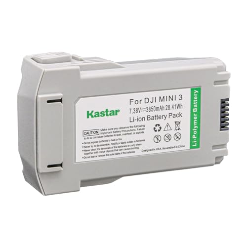 Kastar 1-Pack Battery Plus 7.38V 3850mAh 28.41Wh Replacement for DJI Intelligent Flight Mini 3 Drone, Mini 3 Pro Drone, Mini 4 Pro Camera Drone - size: 1-PACK